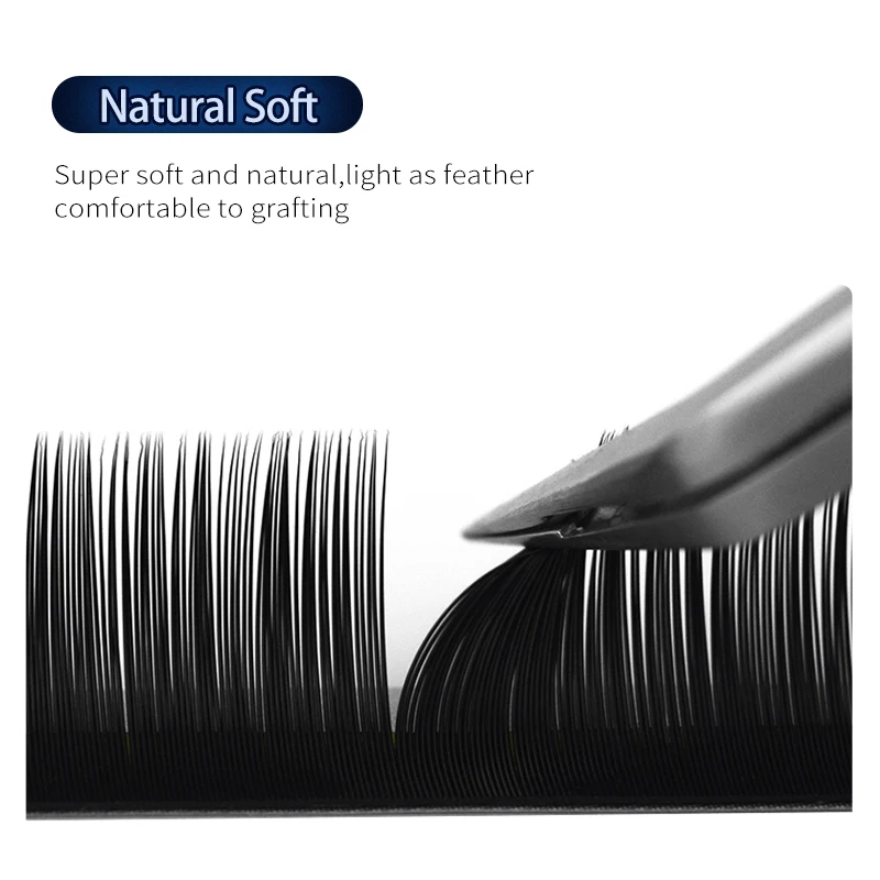 Рисунок 3 - Ресницы синие мягкие из ПБТ шелка