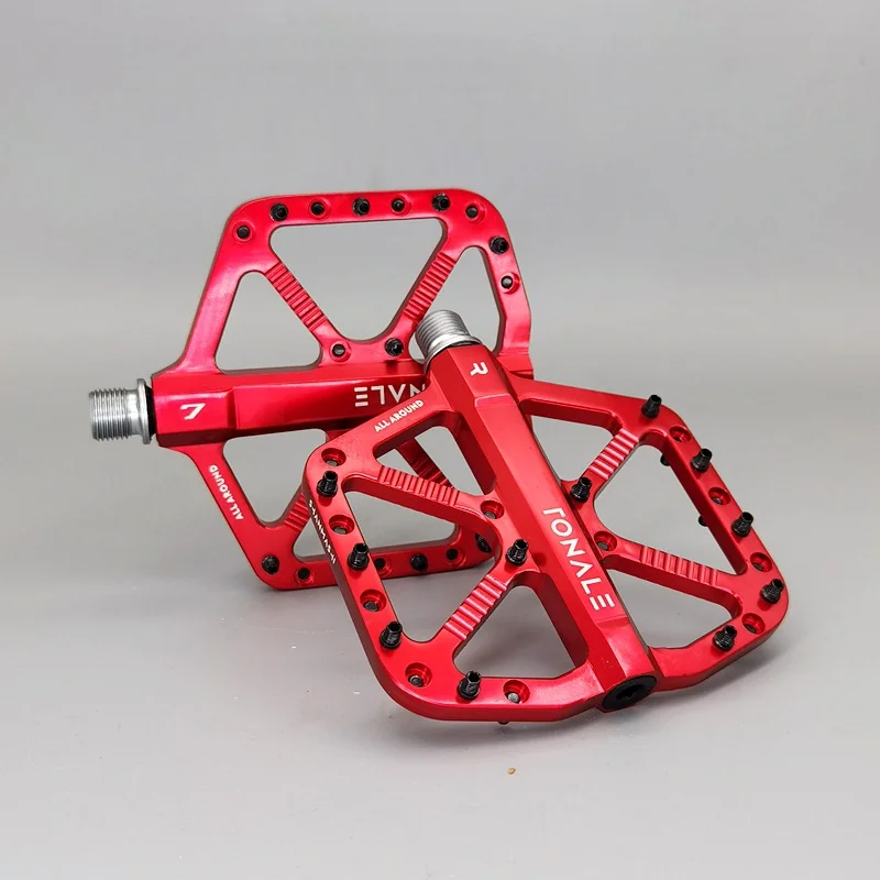 MTB-Fahrradpedale, braun, CNC-Aluminiumlegierung, poliert, 3-Lager-Pedal, Straße, Mountainbike, Dirt Bike, rutschfestes Fahrradpedal, hohe Festigkeit – Detail 17