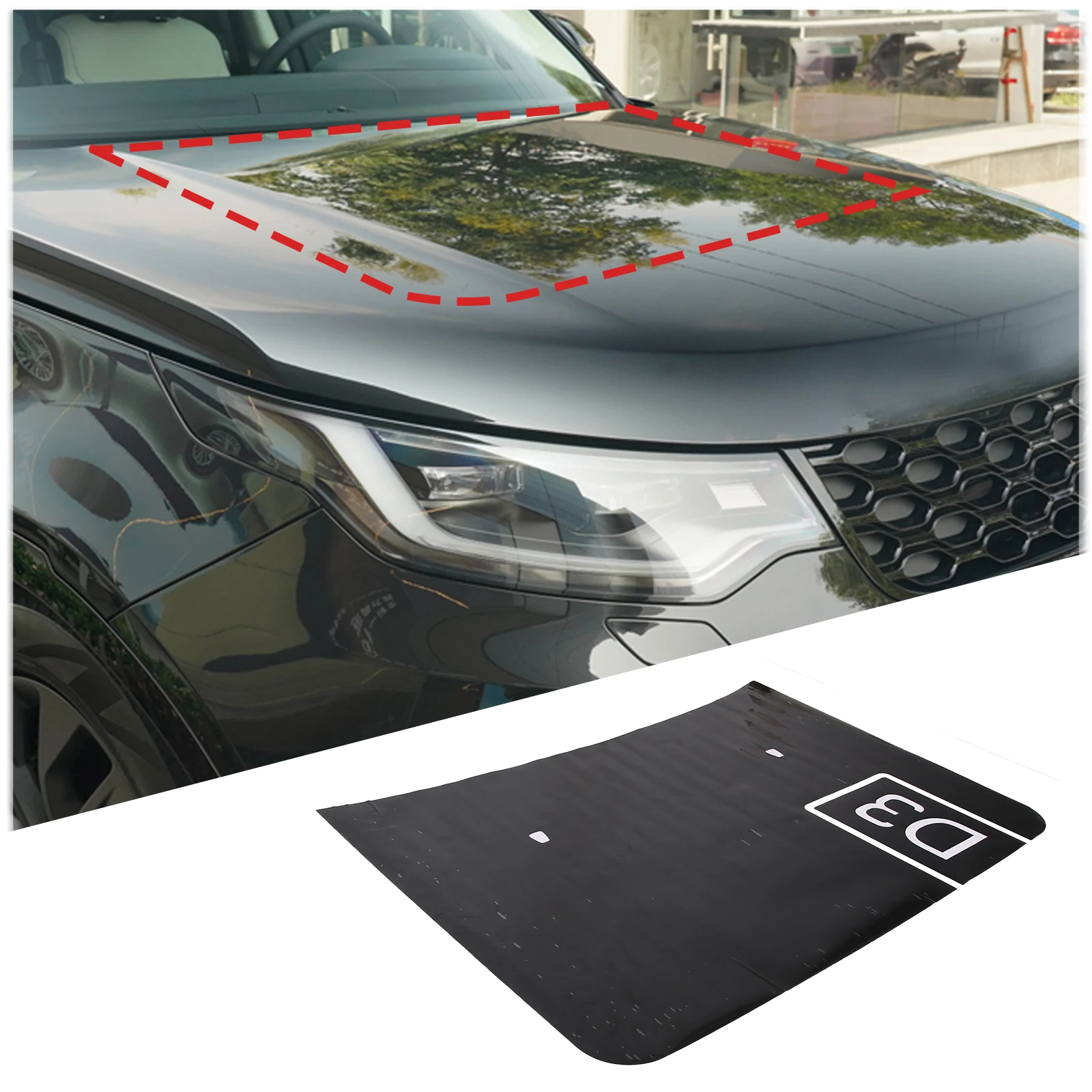 

For Land Rover Discovery 3 4 2003-2016 Engine Hood Decal Vinyl Graphics Car Styling Engine Cover Pull Flower Film Stickers