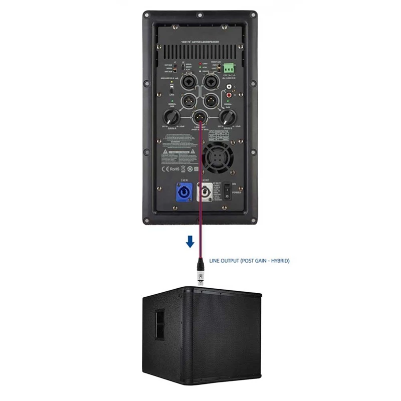 홈 시어터 라우드 스피커용 전문 디지털 1000W 연속 전력 증폭기 모듈, 1 개