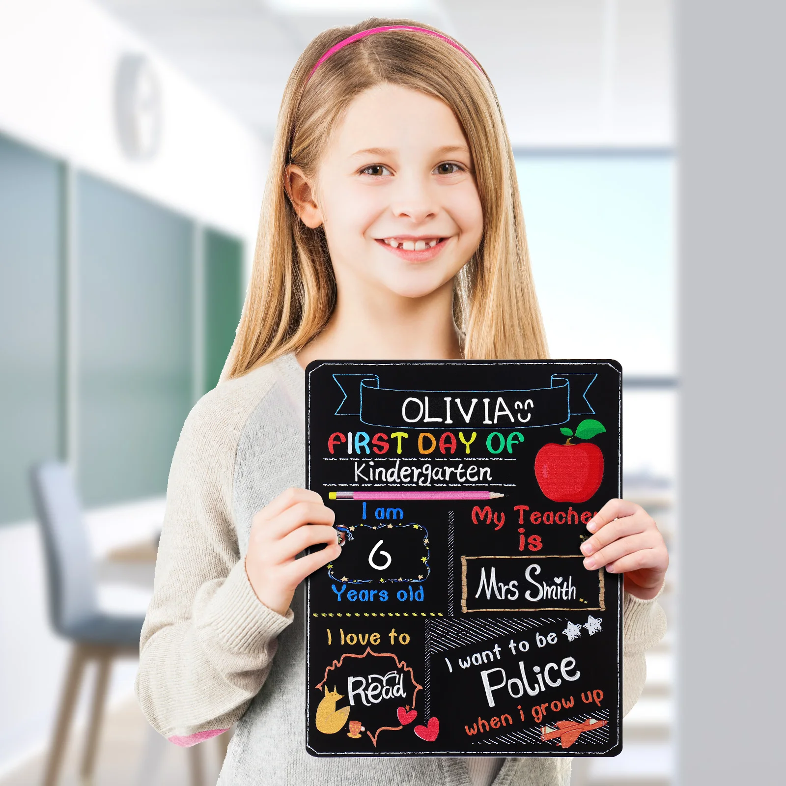 

School Day Sign Of Chalkboards Board First Small Last Chalkboard Student Blackboard Message And 1St Back To Chalk Craft Photo