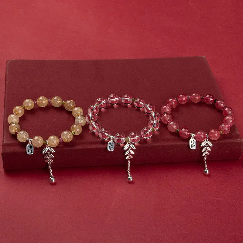 

UMQ 2024 Strawberry Bracelet Special-Interest Design Refined and Simple Girlfriends' Bracelet Birthday Gift for Girlfriend