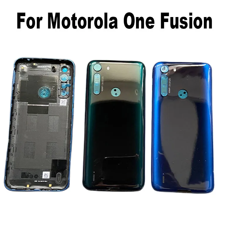 

10PCS New Back Battery Cover Housing Rear Door Case For Motorola Moto One Fusion XT2073 XT2027-1