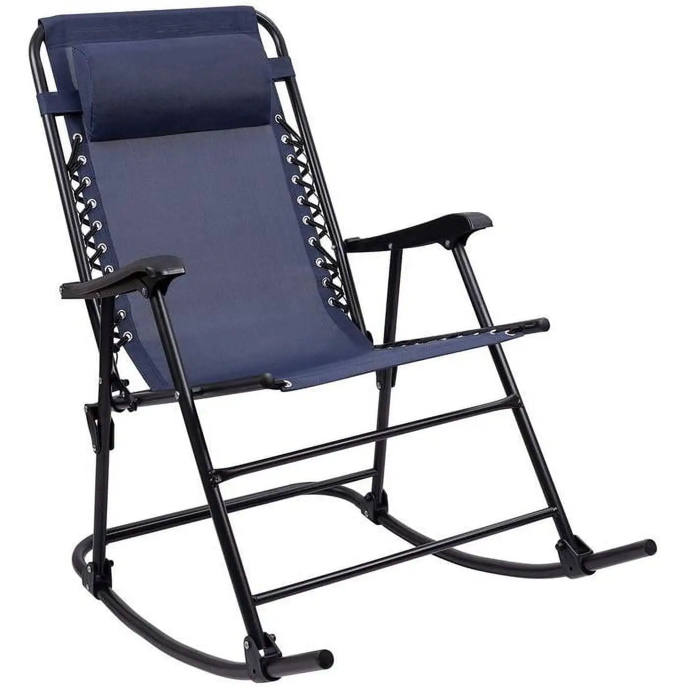 

Outdoor Zero Gravity Textilene Foldable Lounge Chair Outdoor Beach Backpacking Camping Chair, Blue