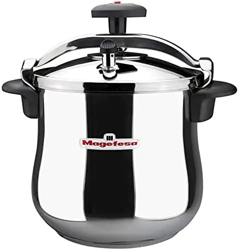 

Star B fast pressure cooker, 10.6 Quart, with rounded bottom, 18/10 stainless steel, suitable for all types of stovetops, inclu