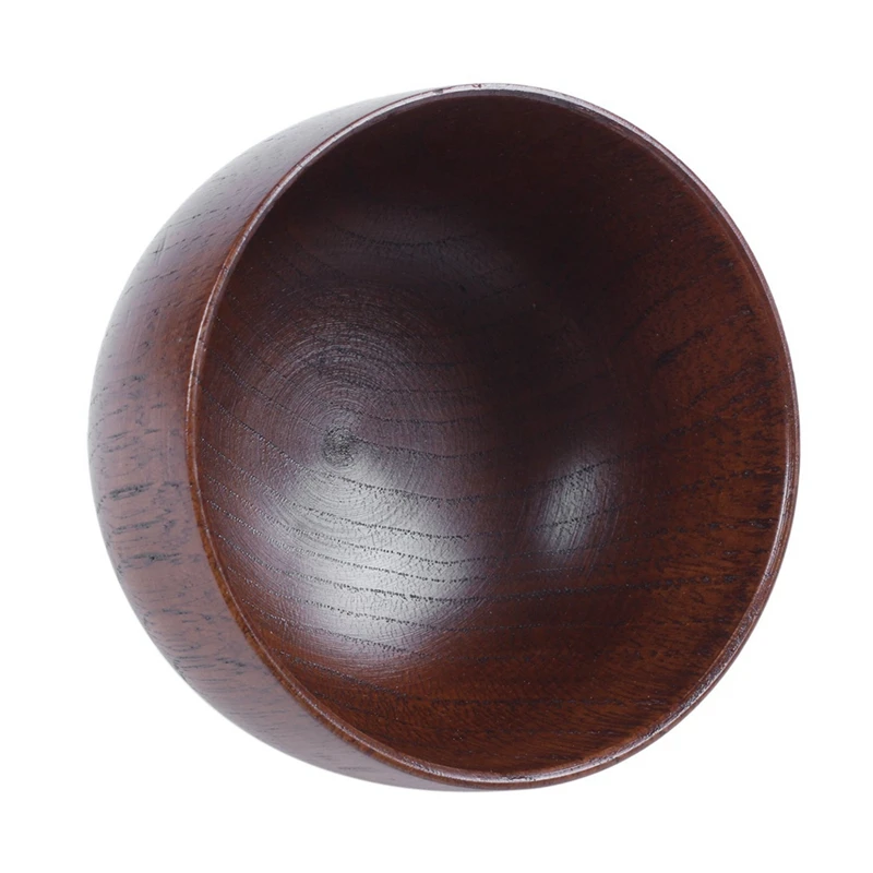 

10X Wooden Bowls Wooden Soup Bowl Healthy Food Container Vintage Dinner Tableware Kitchen Accessories