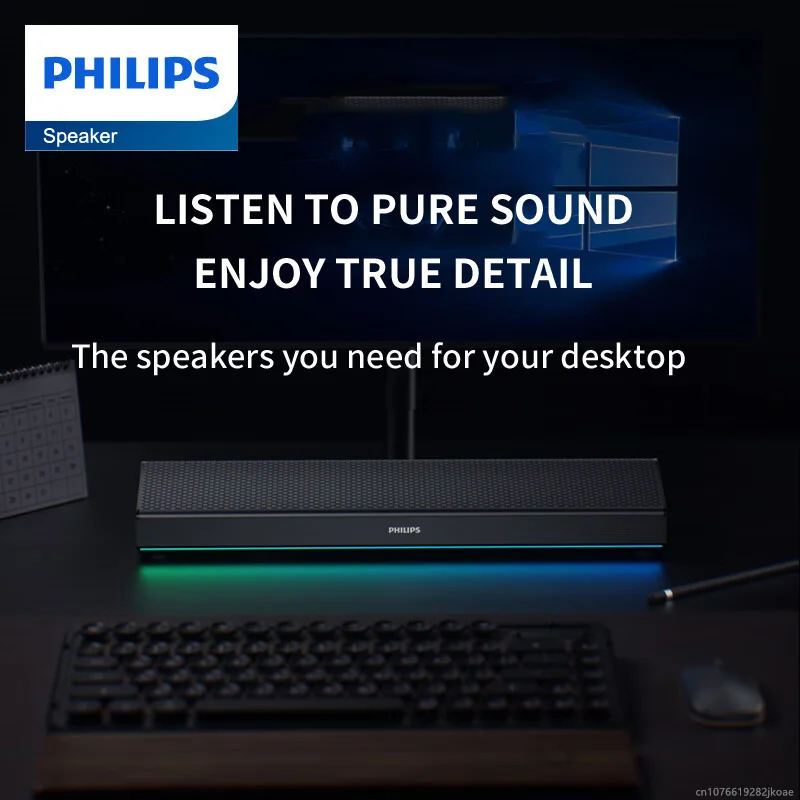 Philips SPA5109 Portable Wireless Bluetooth 5.3 Speaker For Laptop Computer