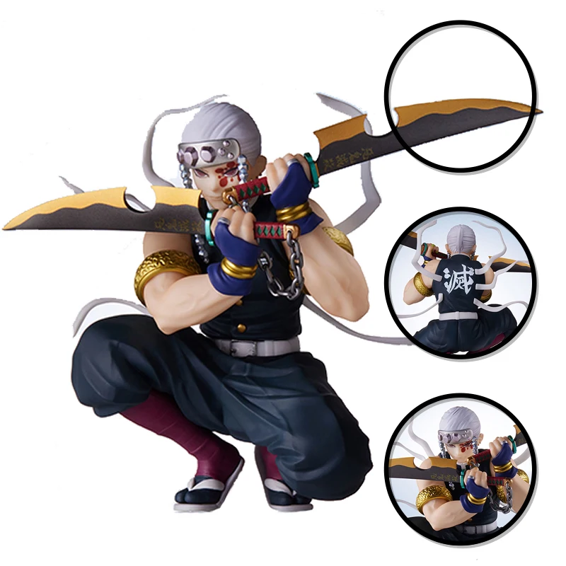 

Demon Slayer Anime Figure Uzui Tengen/Kamado Tanjirou/Agatsuma Zenitsu Action Figure Kimetsu no Yaiba Figurine Collection Toys