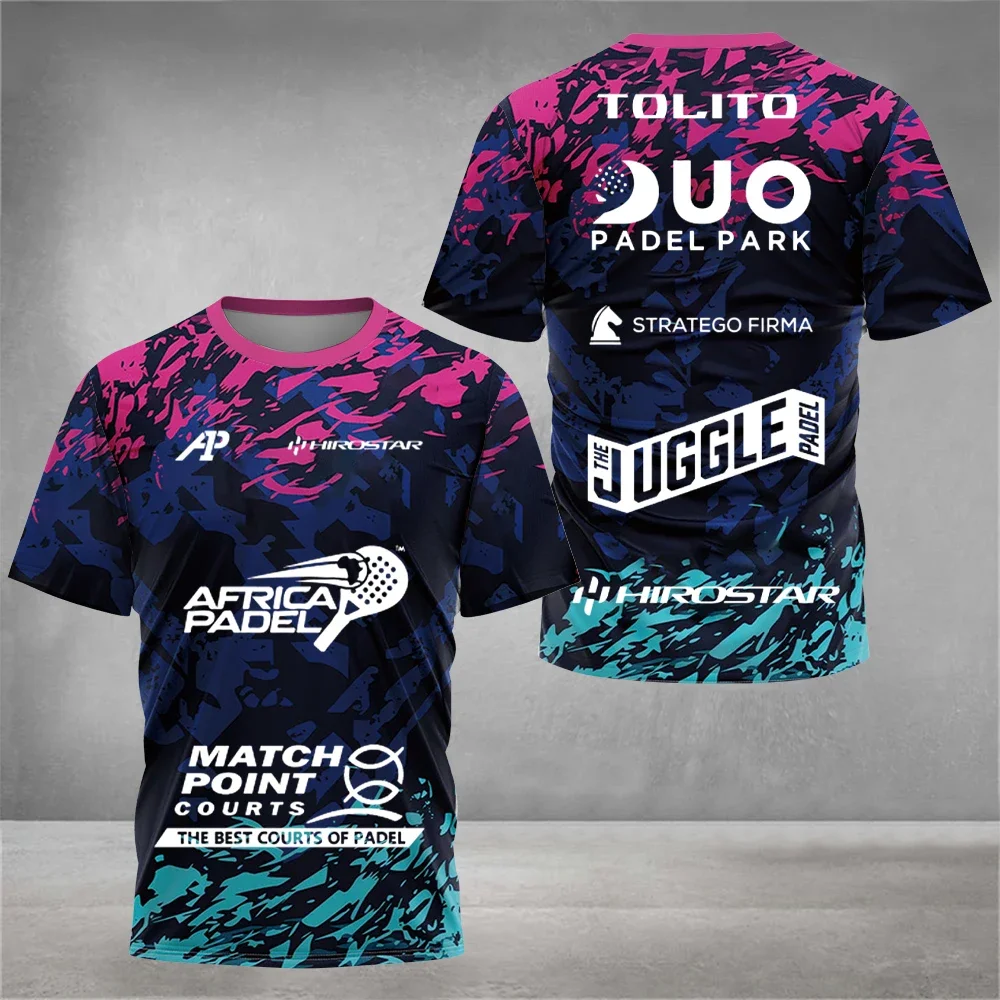 Men's Women Tennis Jersey Oversized Parent Child Clothing Padel Tennis Tees Quick Dry Fitnes Breathable Loose Sport Training Top