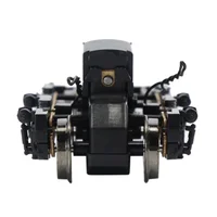 2.8 x 6.8cm(1.1 x 2.68 Inches)1:87 HO Scale Railway Layou Undercarriage Bogie for Most HO Scale Model Train 2