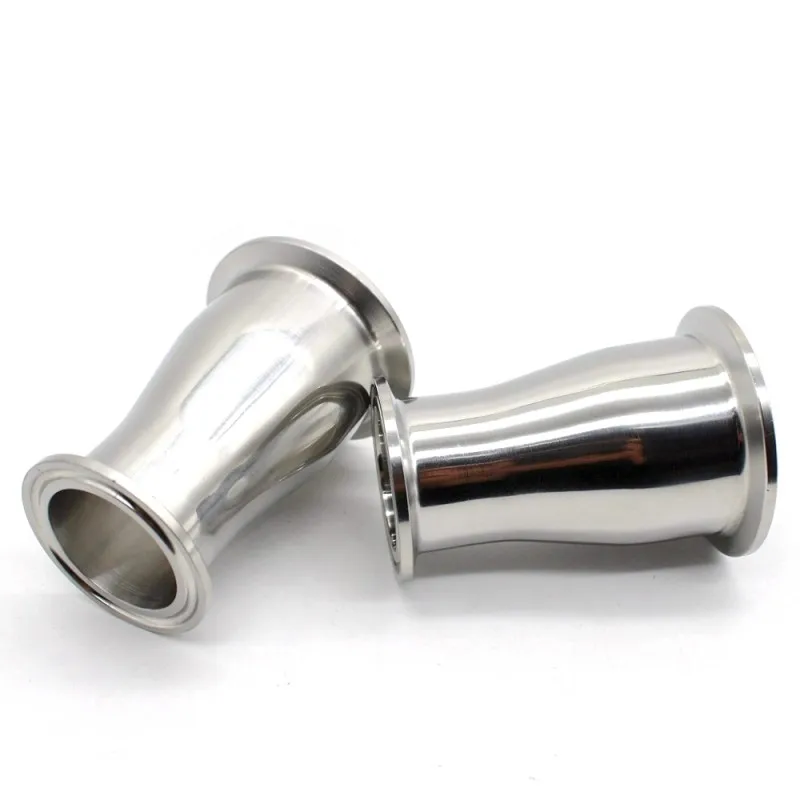 

19/25/32/38/45/51/57/63/76/89/102mm Reducer SS304 Stainless Steel Sanitary Ferrule 50.5-119mm Concentic Pipe Fitting Tri Clamp