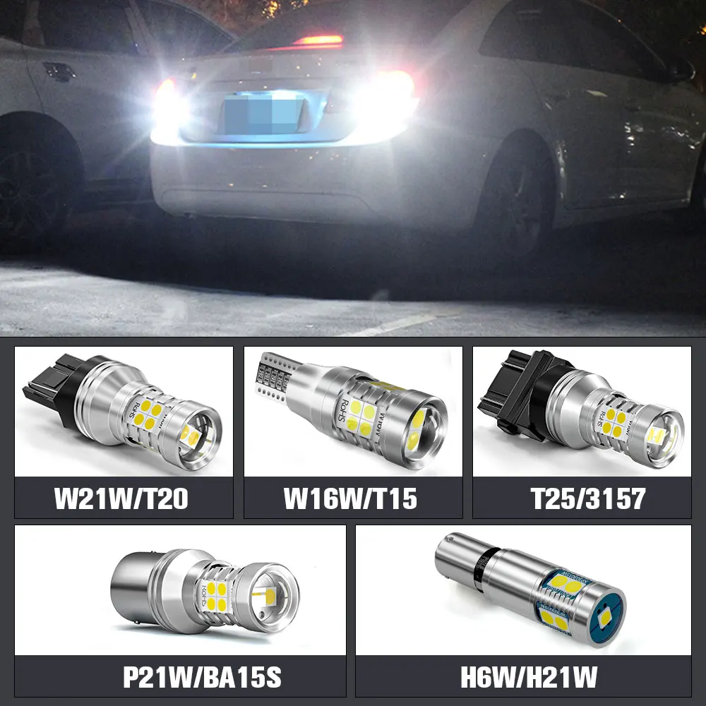 2pcs LED Backup Light Reverse Lamp Canbus Accessories For Fiat Bravo 1 2 1995-2001 2005 2006 2007 2008 2009 2010 2011 2012 2013