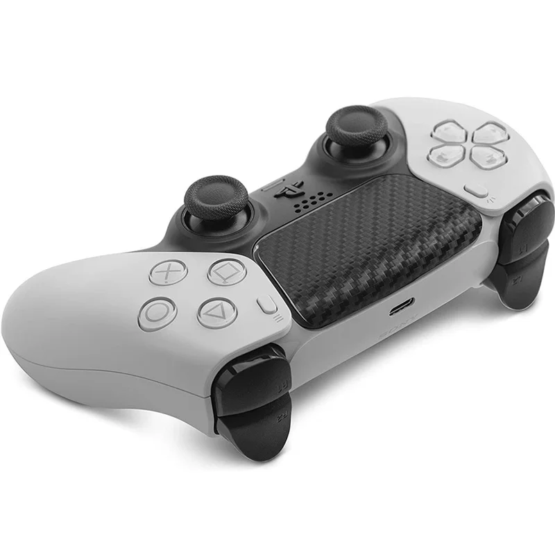 2pcs Skin Sticker for PS5 Controller Solid Color Multiple-texture Sticker for Playstation 5 Touchpad Protective Gamepad Stickers