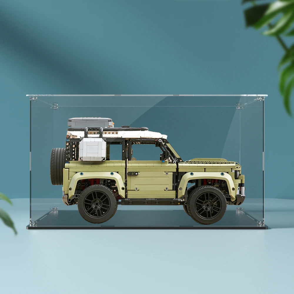 Acrylic display box for  42110 display case for Land Rover building  block dustproof clear model car storage box 4