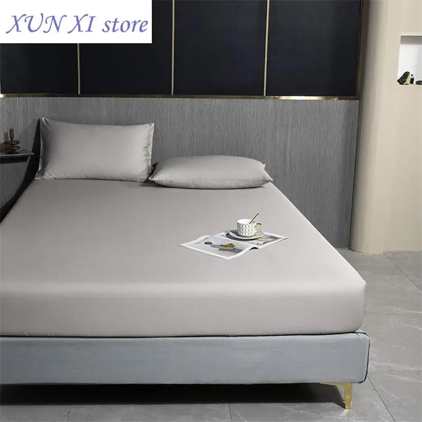 

New Egyptian Cotton Fitted Sheet with Elastic Band Luxury Soft 1000TC Bedding Mattress Cover Protector Double Queen King Size