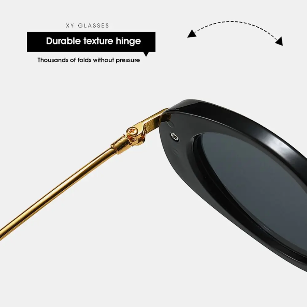 야외용 레트로 타원형 선글라스 UV 보호 운전용 여성 선글라스 비치웨어 트렌디 패션 여름용 선글라스 여성 & 남성용