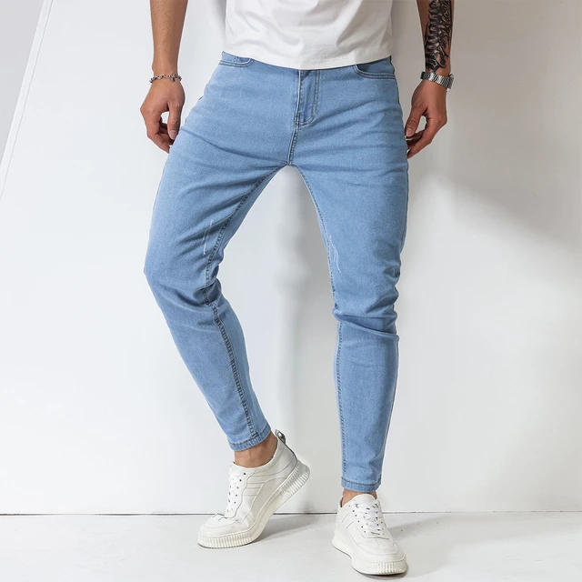 Mens High Stretch Rayon Cotton Fabric Pencil Pants Solid Color, Slim Fit  For Business, Formal, And Office Wear From Xuenie, $25.28 | DHgate.Com