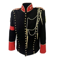 MJ Michael Jackson Black Military Jacket with British Punk Outwear in 1998's 2