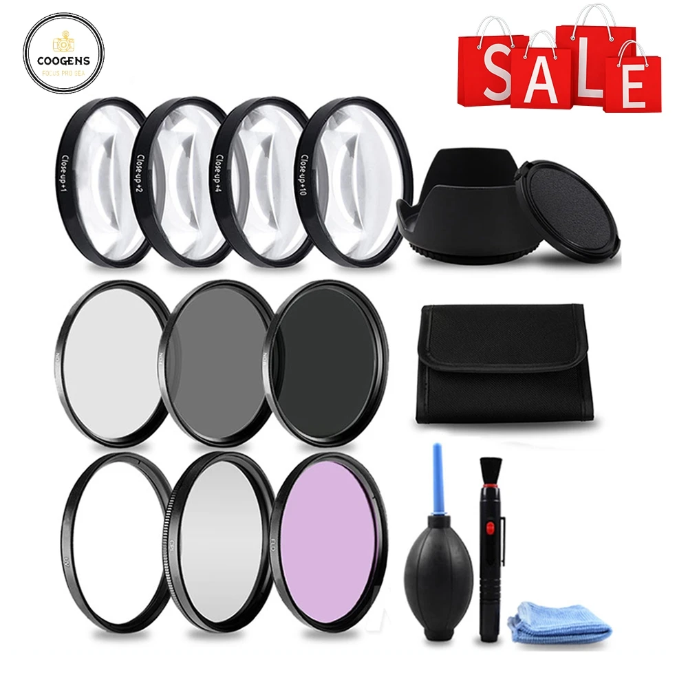 

Lens Filter Kit 49/52/55/58/62/67/72/77 mm Macro Close-up UV CPL FLD ND for Canon EOS 1300D 1200D 800D 760D 750D 700D 70D Camera