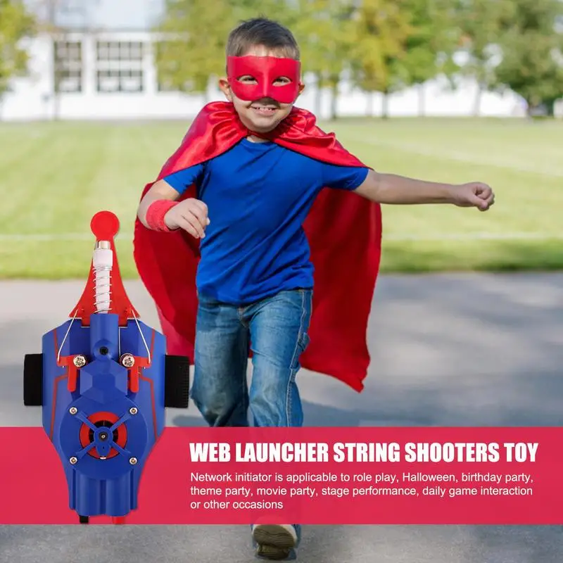 Accessoire Déguisement Superhero Spider Web Shooter - Lanceur De Toile D'Araignée Électrique - Jouet Poignet Enfant - Accessoire Cosplay Spider-Man - Cadeau Halloween Accessoire Cosplay Enfant