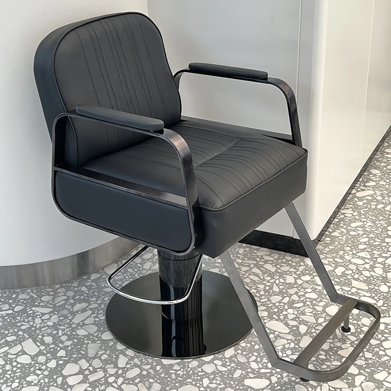 Modern Minimalist Barber Chair Salon Beauty Hairdressing Cosmetic Hair Cutting Shampoo Stool Styling Silla De Barbero Furnitures adjustable stool barber chair shampoo trolley high styling barber chair recliner luxury silla de barbero garden furnitures