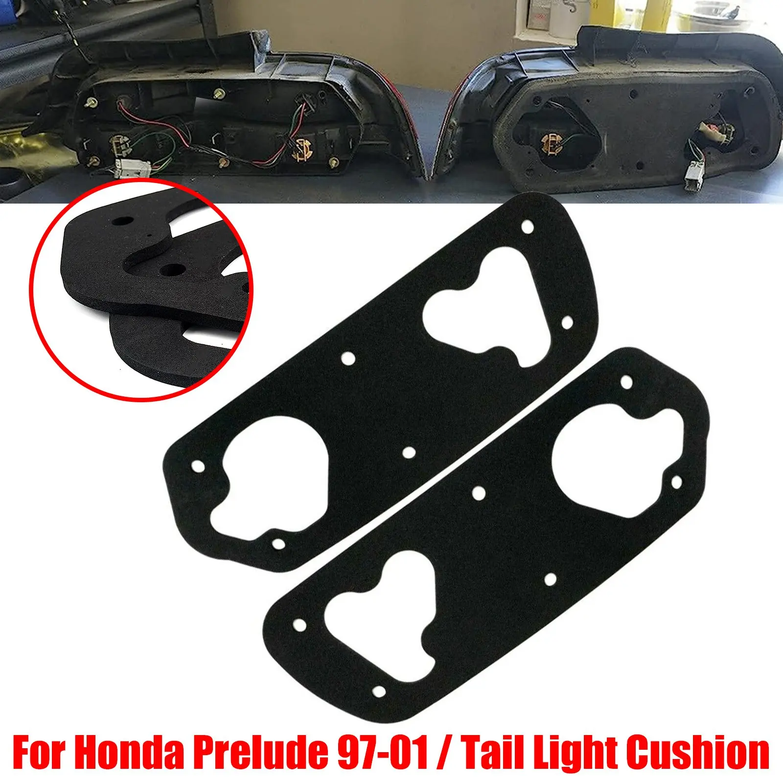 2 PCS Car Accessories Taillight Gaskets Set Gaskets Seals Replacement Parts For Honda Prelude 5MT Base ﻿