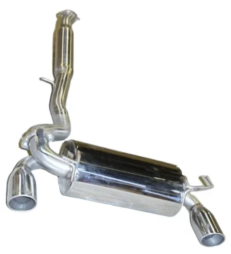 

Silver Catback Exhaust Muffler Exhaust Pipe For 03-07 Nis*san 350Z G35 Coupe 2D V6 VQ35DE