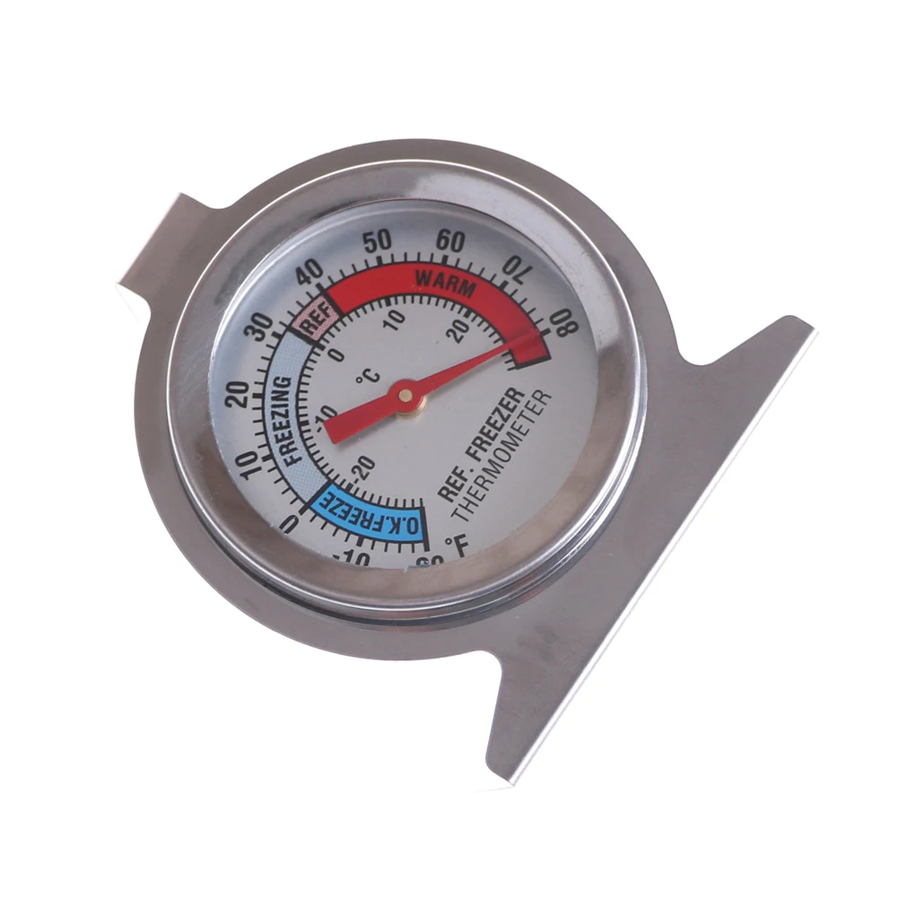 Description Picture 4 of item1pc Stainless Steel Refrigerator Freezer Thermometer Fridge Refrigeration Temperature Gauge Home use