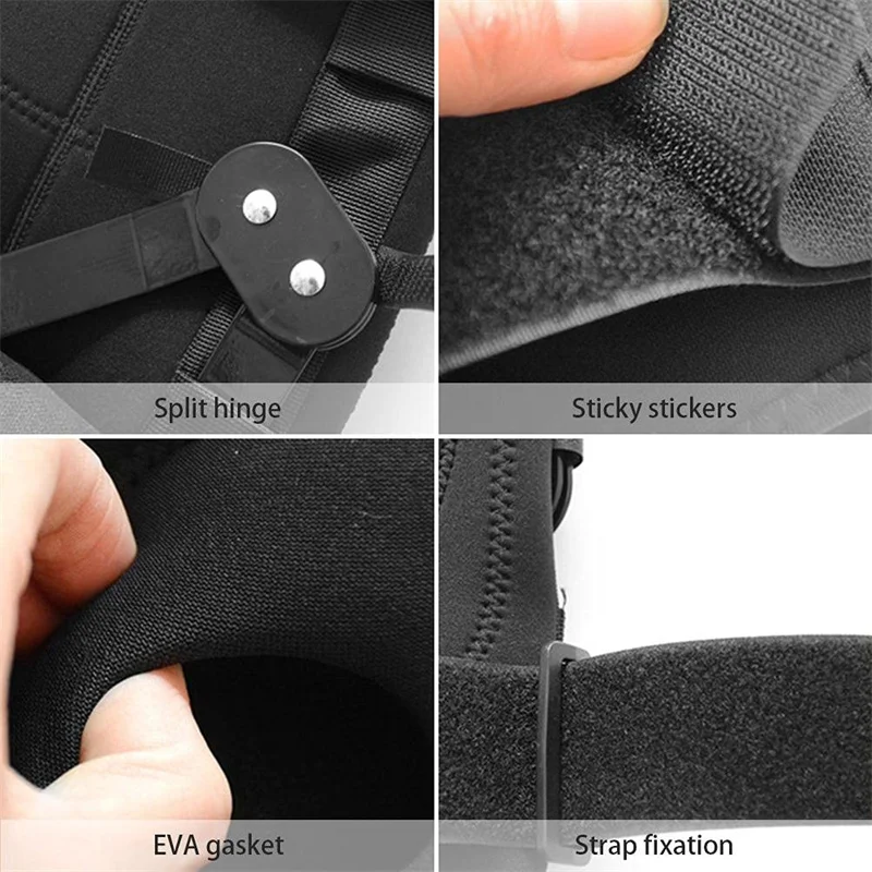 Knee Brace Hinged with Strap Side Patella Stabilizers for Protection Pain Relief for Arthritis Meniscus Tear