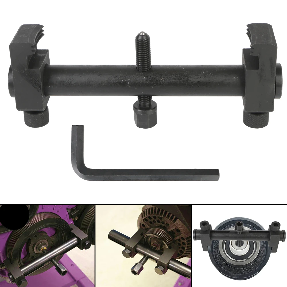 Herramienta de reparación de automóviles, Kit polea de perfil bajo Universal, extractor auxiliar de cigüeñal para polea de accionamiento acanalada, llave Allen hexagonal| | AliExpress