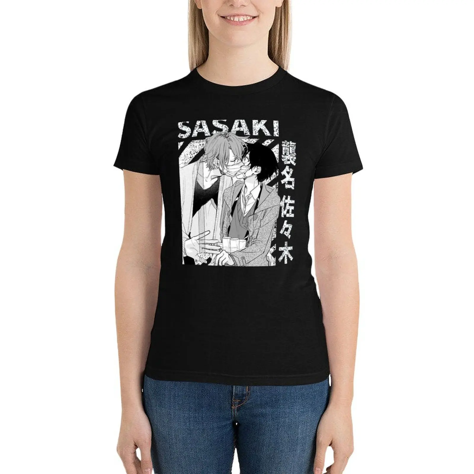 Фото Футболка Sasaki Shuum и Miyano Yoshikazu - Sasaki to Miyano - Sasaki и Miyano, милая одежда, женское платье-футболка №4