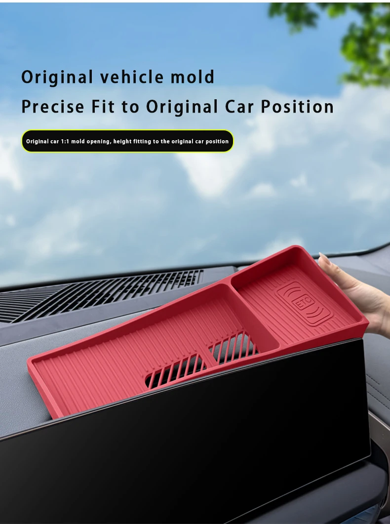 Silikon-Aufbewahrungsbox für BMW X3 G45 2025 LHD Armaturenbrett-Organizer – Detail 5