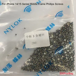 200-Piece Universal Phillips Middle Frame Bezel Screws Replacement Pack (200X Phillips Screws)