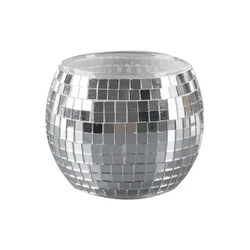 Elegant Round Glass Vase Ornament - Stylish Decorative Room Charm (Yinse)
