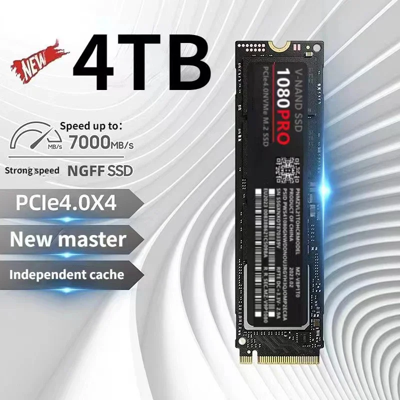 2024 데스크탑 PC PS5 게임용 솔리드 스테이트 드라이브, SATA3 하드 드라이브, Diask M.2 2280 PCIe 4.0 NVME, 1080Pro SSD, 신제품