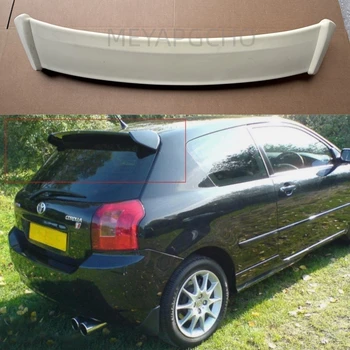 Spoiler sul tetto posteriore per Toyota Corolla E12 2002-2007 Hatchback 2 porte Spoiler per labbro in fibra di carbonio nera per la decorazione dell'ala di coda dell'auto