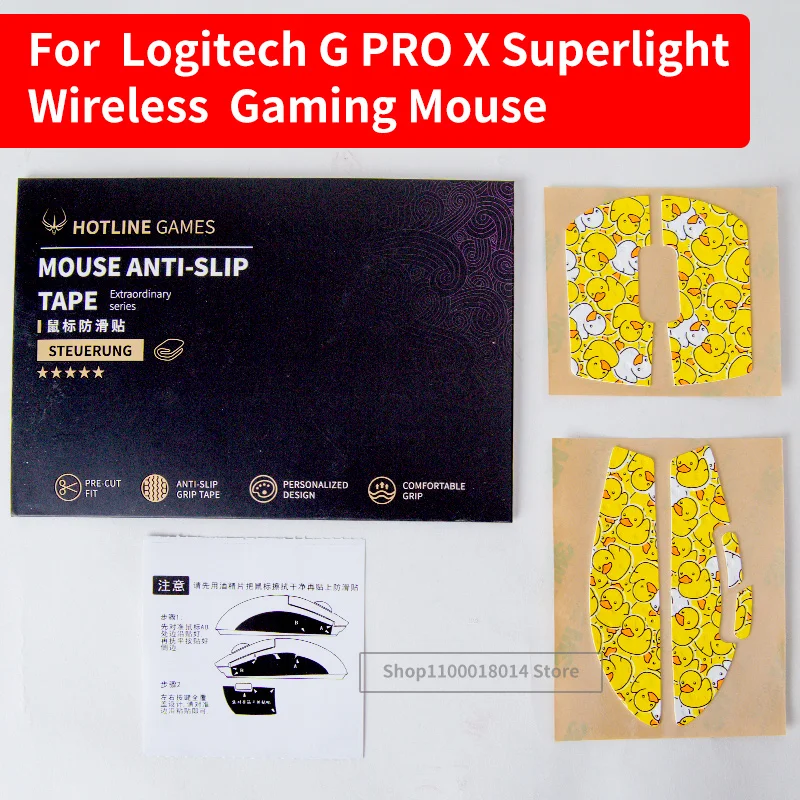 Original Hotline Games Nastro Adesivo Colorato Per Mouse Compatibile Con Logitech G Pro X Superlight Wireless Gaming Mouse Nastro Antiscivolo