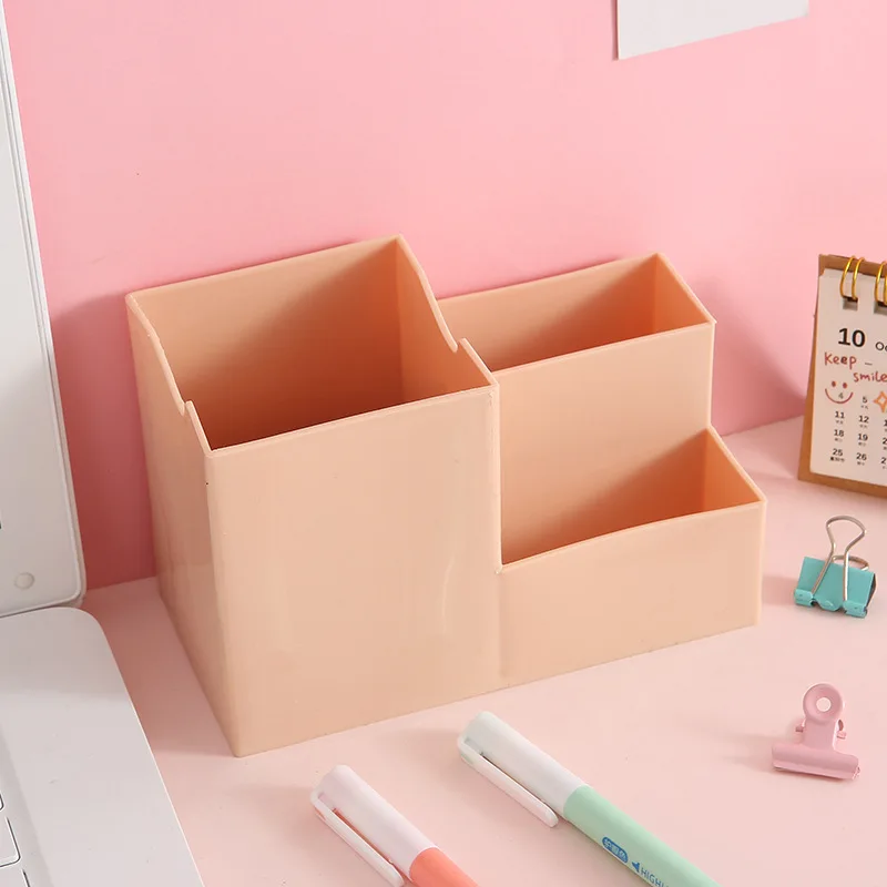 Large Capacity Pen Holder Desk Pen Pencil Makeup Pot Brush Storage Container Box Holder School Office Stationery Organizer makeup organizer pencil case pen holder desk organizer pen and brush holder desk storage rack brush holder