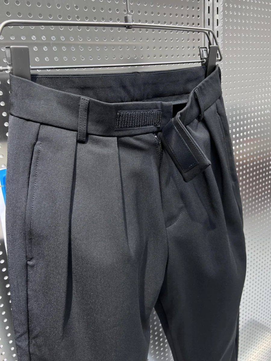 Men's Casual Fce Lined Small Footed Harlan Pants Autumn Winter Faion Brand Trendy Haome Straight Leg Long Pants