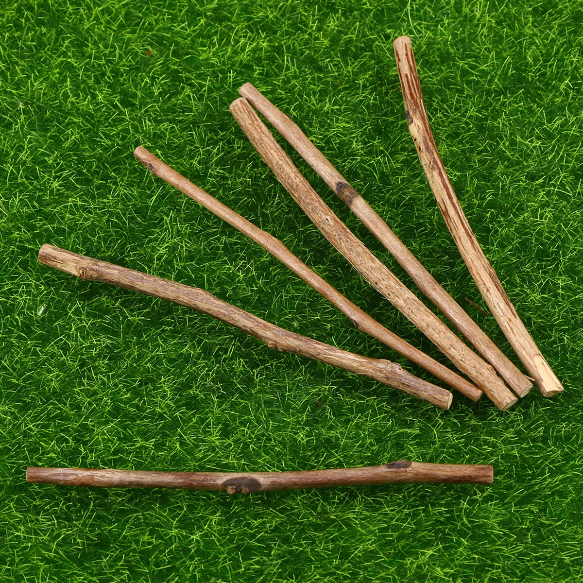 100pcs Natural Wooden Stick Long Wood Log Sticks for DIY Crafts Branch Tree Bark Discs Stick DIY Craft Woodworking Tool