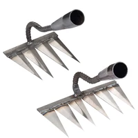 Weeding Scarifier Steel Loose Soil Weeder Sharp Garden Hand Rake Tool Durable Gardening Weeding Rake Agricultural Tools 1