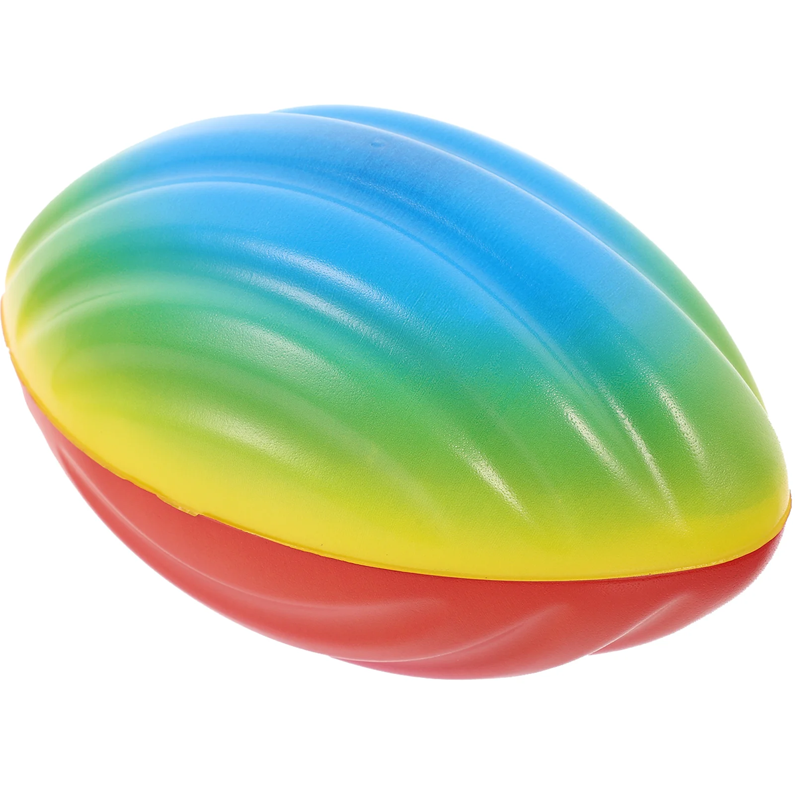 Sponge Elastic Ball Rainbow Rugby Sports Toy for Training Small Football Kids Childrens Toys Squeeze Stress Children’s
