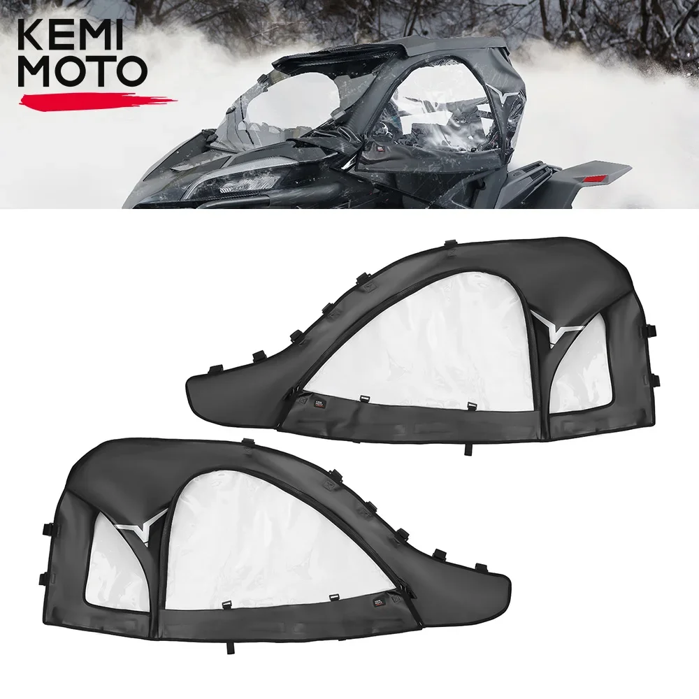 KEMIMOTO UTV Soft Upper Door Set Kit Doorstop Enclosure For CF MOTO For CFMOTO ZFORCE 950 H.O. SPORT 950 H.O. EX 950 1000 SPORT lower and upper steering universal shaft for cfmoto 800 trail z8 950 sport 950 trail 5bwv 103100 5100 5bwv 103200 5100