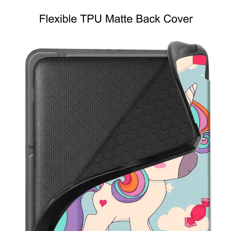para Funda Kobo Libra Libra2 Case 2023 Bonito Unicórnio Gato Pintado Magnético Inteligente Capa para Kobo Libra 2023 com Auto Sono Wake - Imagem 2