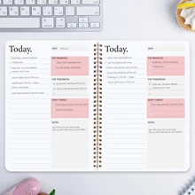 

Agenda não datada agenda organizador de capa transparente com a lista de fazer prioridades principais material de escritório