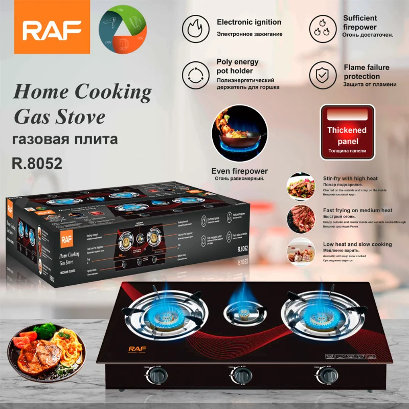 European-Style Europeanization Furnace Single-Head Stove Three-Stove Simple European-Style Gas Stove Estufa De Gas