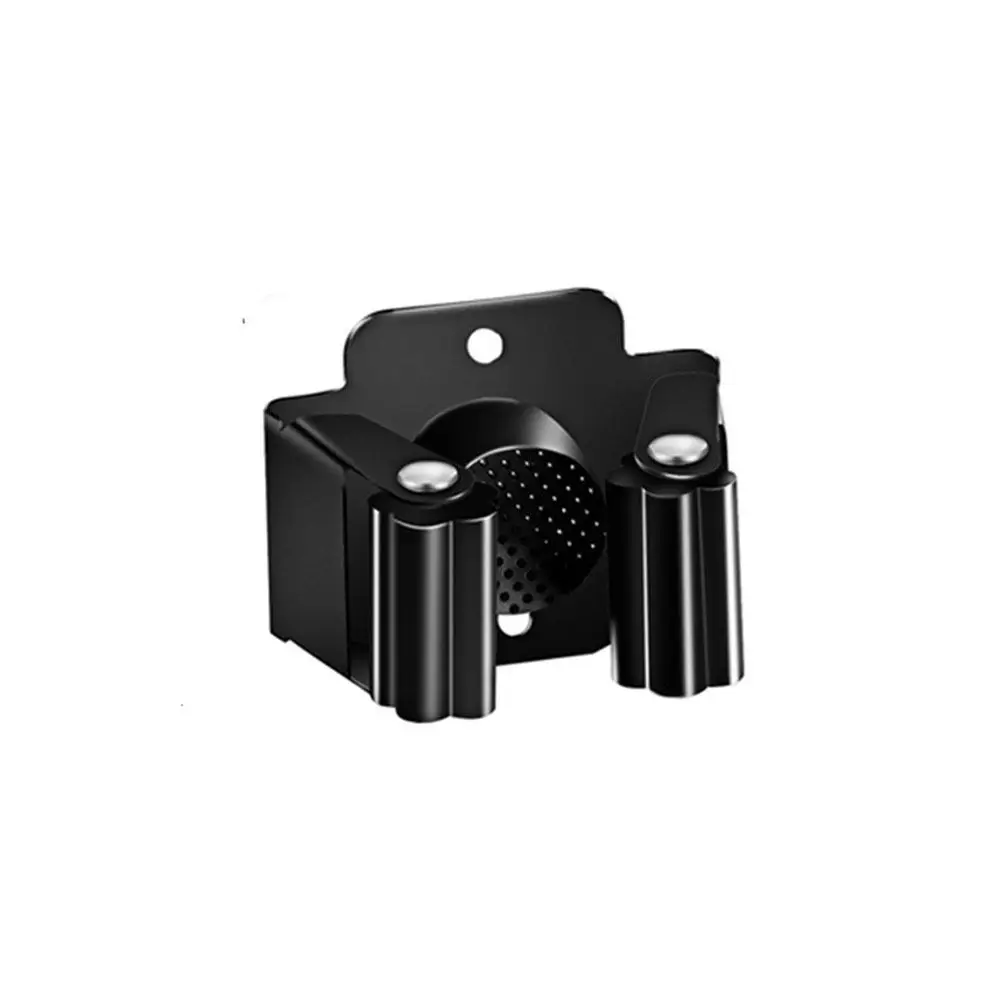 4Pcs Wall Mounted Mop Broom Holder with Screws Waterproof Mop Storage Clips Rack Anti-slip Hanging Brush Broom Hanger Home