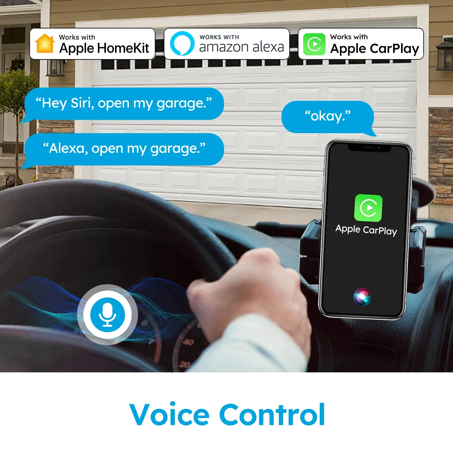 HomeKit EU UK US WiFi Garage Door Switch Opener Smart thumbnail 4