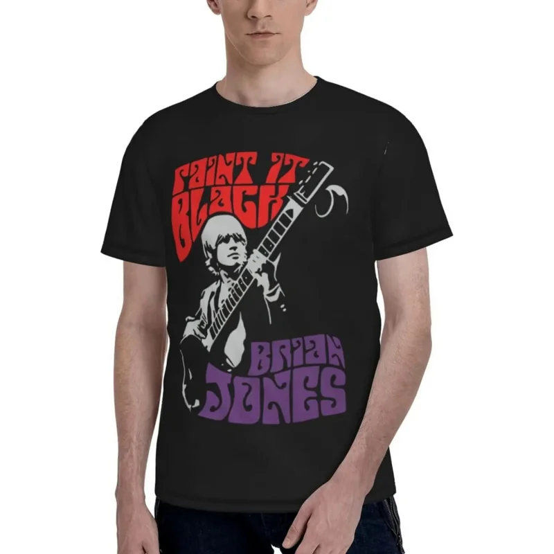 

Brian Jones T shirt man's summer tee casual short sleeve 3D print T-shirts