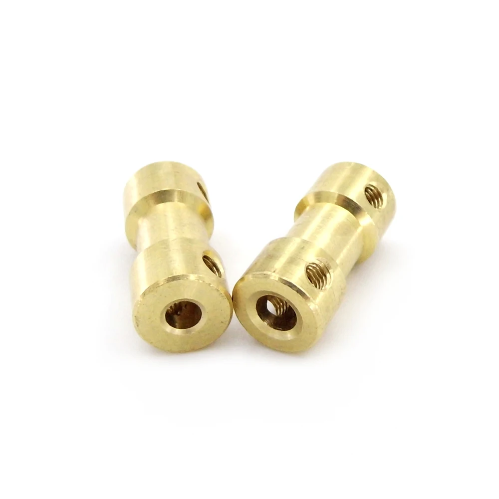 1PC 2mm 2.3mm 3mm 3.175mm 4mm 5mm 6mm Motor Shaft Coupling Copper Joint Coupler Connector for RC Boat Marine Car Robot — view 5